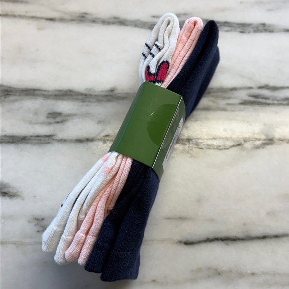 Kate Spade NWT 3 Pack Crew Socks - Picture 3 of 6